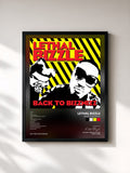 #noir Tableau de l'album Back to Bizznizz de Lethal Bizzle, cadre noir, imprimé et encadré en France
