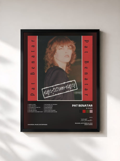 Pat Benatar · 8-15-80 — Affiche encadrée