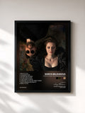 #noir Tableau de l'album A Mighty Heart Beating Like A Drum de Sonya Belousova, cadre noir, imprimé et encadré en France