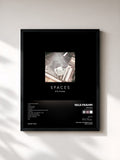 #noir Tableau de l'album Spaces (Special Edition) de Nils Frahm, cadre noir, imprimé et encadré en France