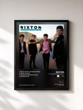 #noir Tableau de l'album Me And My Broken Heart de Rixton, cadre noir, imprimé et encadré en France