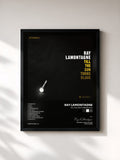 #noir Tableau de l'album Till The Sun Turns Black de Ray LaMontagne, cadre noir, imprimé et encadré en France