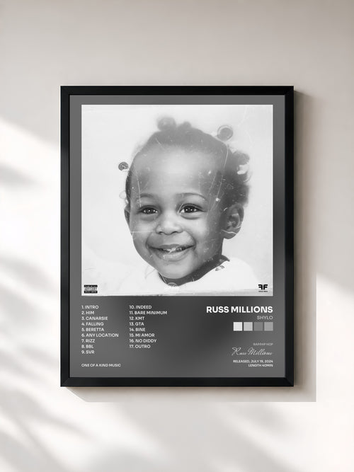 Russ Millions · SHYLO — Affiche encadrée