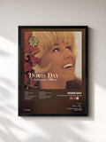 #noir Tableau de l'album The Doris Day Christmas Album de Doris Day, cadre noir, imprimé et encadré en France