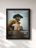 #noir Tableau de l'album Human The Double Album de Cody Johnson, cadre noir, imprimé et encadré en France