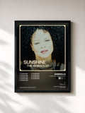 #noir Tableau de l'album Sunshine - The Remixes EP de Gabrielle, cadre noir, imprimé et encadré en France