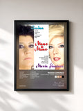 #noir Tableau de l'album Mano a Mano : Amina y Maria Jimenez de Maria Jimenez, cadre noir, imprimé et encadré en France