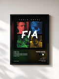 #noir Tableau de l'album Feel It All de Tokio Hotel, cadre noir, imprimé et encadré en France