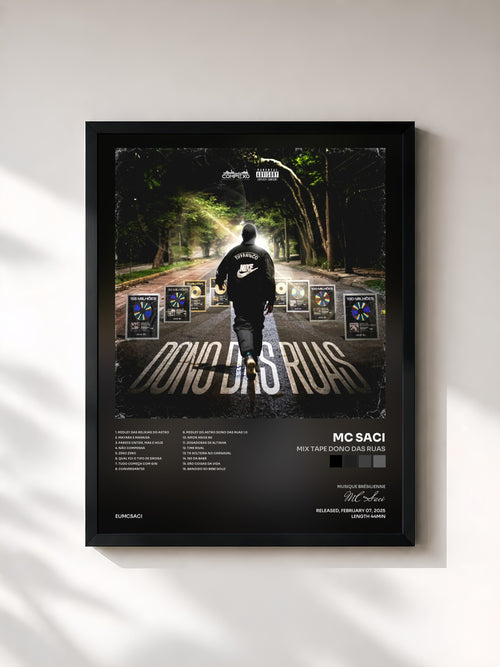 MC Saci · Mix Tape Dono das Ruas — Affiche encadrée