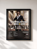 #noir Tableau de l'album Ousadia & Alegria (Ao Vivo) de Thiaguinho, cadre noir, imprimé et encadré en France
