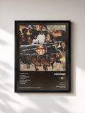 #noir Tableau de l'album L.O.D. de Desiigner, cadre noir, imprimé et encadré en France