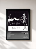 #noir Tableau de l'album Music of Hair de Andrew Bird, cadre noir, imprimé et encadré en France