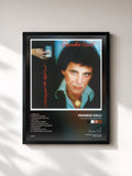 #noir Tableau de l'album Lady Put The Light Out de Frankie Valli, cadre noir, imprimé et encadré en France