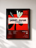 #noir Tableau de l'album Jardim - Pomar de Nando Reis, cadre noir, imprimé et encadré en France