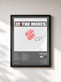 #noir Tableau de l'album The Mixes de Run-DMC, cadre noir, imprimé et encadré en France