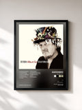 #noir Tableau de l'album Black Cat de Zucchero, cadre noir, imprimé et encadré en France
