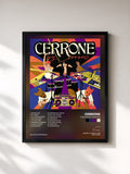 #noir Tableau de l'album Cerrone by Cerrone de Cerrone, cadre noir, imprimé et encadré en France