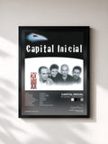 #noir Tableau de l'album Millennium - Capital Inicial de Capital Inicial, cadre noir, imprimé et encadré en France