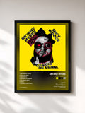 #noir Tableau de l'album Cambio de Clima de Bryant Myers, cadre noir, imprimé et encadré en France