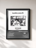 #noir Tableau de l'album Burattino Senza Fili de Edoardo Bennato, cadre noir, imprimé et encadré en France