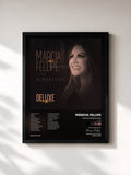 #noir Tableau de l'album Retrô Românticas (DELUXE) de Márcia Fellipe, cadre noir, imprimé et encadré en France