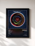 #noir Tableau de l'album In Silico de Pendulum, cadre noir, imprimé et encadré en France