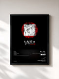 #noir Tableau de l'album Waste Management Remixes 2 de t.A.T.u., cadre noir, imprimé et encadré en France