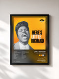 #noir Tableau de l'album Here's Little Richard (Deluxe Edition) de Little Richard, cadre noir, imprimé et encadré en France
