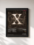 #noir Tableau de l'album X Singles (2014 Remaster) de X JAPAN, cadre noir, imprimé et encadré en France
