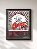 #noir Tableau de l'album Jazz ist anders de Die Ärzte, cadre noir, imprimé et encadré en France