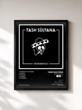 #noir Tableau de l'album Instrumentals de Tash Sultana, cadre noir, imprimé et encadré en France