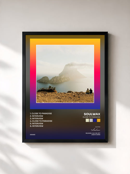 Soulwax · Close to Paradise — Affiche encadrée