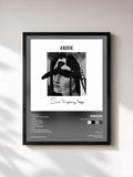 #noir Tableau de l'album Sad Singalong Songs de Anouk, cadre noir, imprimé et encadré en France
