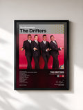 #noir Tableau de l'album The Drifters: Essentials de The Drifters, cadre noir, imprimé et encadré en France