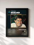 #noir Tableau de l'album Questa E La Storia: Scende La Pioggia de Gianni Morandi, cadre noir, imprimé et encadré en France