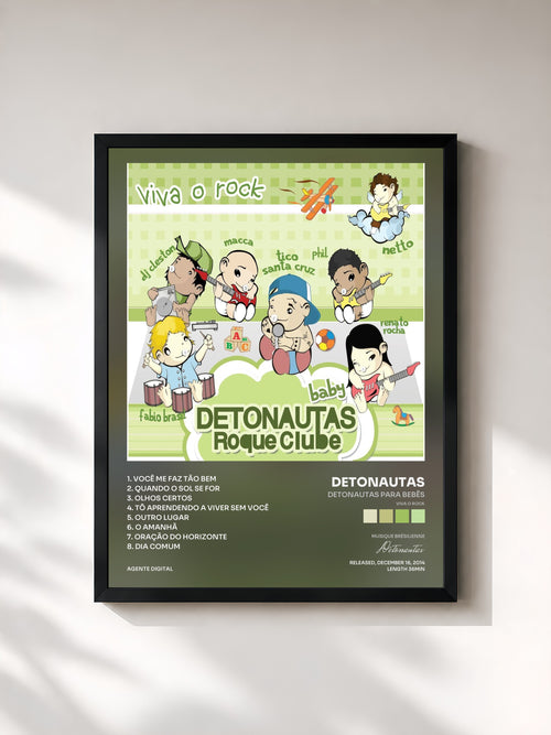 Detonautas · Detonautas para Bebês (Viva o Rock) — Affiche encadrée