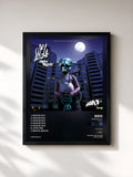 #noir Tableau de l'album Mein Block (Remixes) de Sido, cadre noir, imprimé et encadré en France