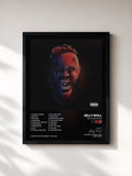 #noir Tableau de l'album Self Medicated de Jelly Roll, cadre noir, imprimé et encadré en France