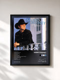 #noir Tableau de l'album I Will Stand de Kenny Chesney, cadre noir, imprimé et encadré en France