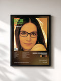 #noir Tableau de l'album Le Tournesol de Nana Mouskouri, cadre noir, imprimé et encadré en France