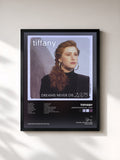 #noir Tableau de l'album Dreams Never Die - 2005 de Tiffany, cadre noir, imprimé et encadré en France