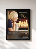 #noir Tableau de l'album Min jul de Sanna Nielsen, cadre noir, imprimé et encadré en France