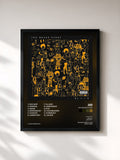 #noir Tableau de l'album The Never Story de JID, cadre noir, imprimé et encadré en France
