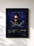 #noir Tableau de l'album Tatuaje de Elvis Crespo, cadre noir, imprimé et encadré en France