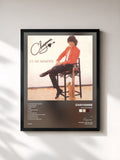 #noir Tableau de l'album Es Mi Nombre de Chayanne, cadre noir, imprimé et encadré en France