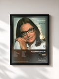 #noir Tableau de l'album Toi Qui T'En Vas de Nana Mouskouri, cadre noir, imprimé et encadré en France