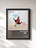 #noir Tableau de l'album Swingin' Easy de Sarah Vaughan, cadre noir, imprimé et encadré en France