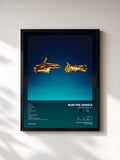 #noir Tableau de l'album Run The Jewels 3 de Run The Jewels, cadre noir, imprimé et encadré en France