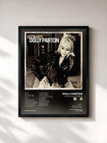 #noir Tableau de l'album Ultimate Dolly Parton de Dolly Parton, cadre noir, imprimé et encadré en France