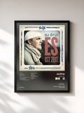 #noir Tableau de l'album Es ist Zeit de DJ Ötzi, cadre noir, imprimé et encadré en France